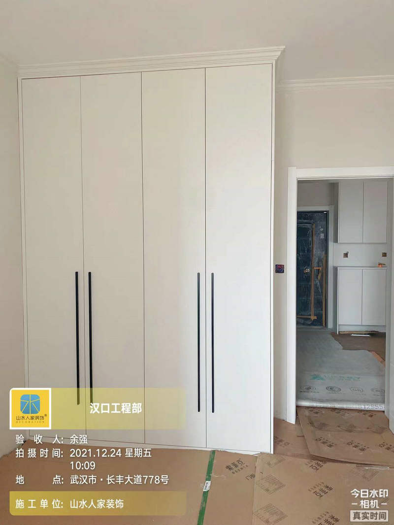 武漢長豐城小區裝修工地主材安裝